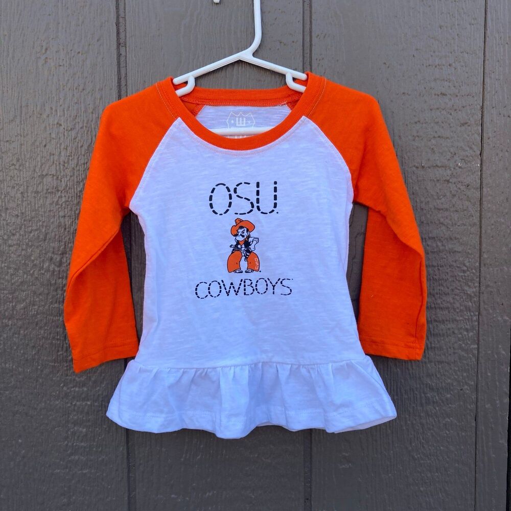 Wes and Willy Oklahoma state university baby girl size 24 months shirt